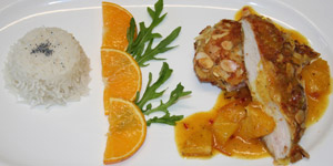 Hähnchenbrustfilets in der Mandelkruste Hähnchenbrustfilets in der Mandelkruste