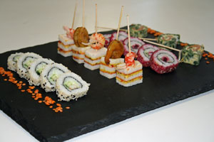 Kleine Sushiplatte Kleine Sushiplatte