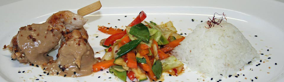 Sate - Hähnchenbrustspieße Sate - Hähnchenbrustspieße