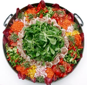 Salatplatte Salatplatte