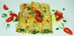 Cannelloni Emiliani mit Spinat-Ricottafüllung Cannelloni Emiliani mit Spinat-Ricottafüllung